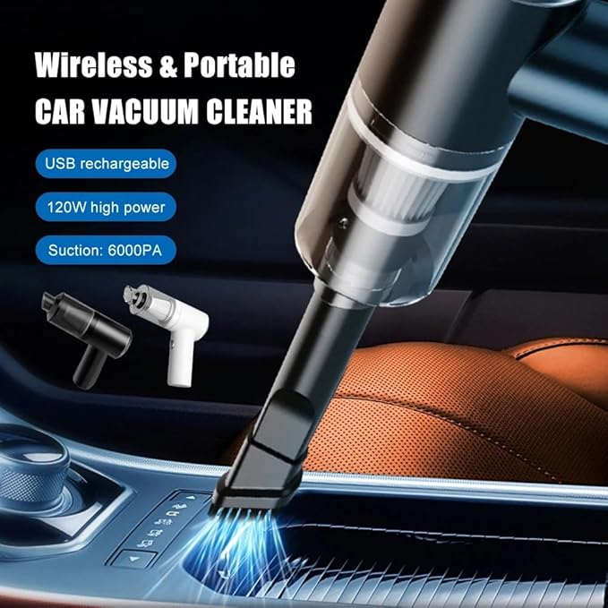 Powerful 3-in-1 Car Vacuum Cleaner and Dust Collector