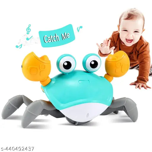 Crawling Crab Baby & Pet Toy: Perfect for Tummy Time and Playtime