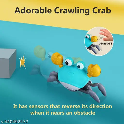 Crawling Crab Baby & Pet Toy: Perfect for Tummy Time and Playtime